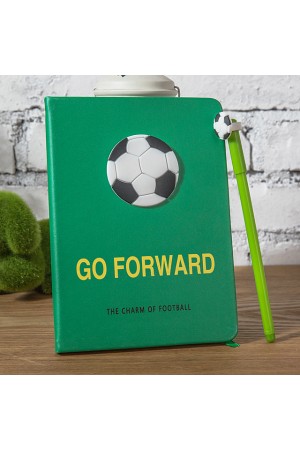 Süper Futbol Futbol Topu Kabartmalı Futbol Temalı Defter Ve Kalem Seti