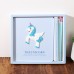 Unicorn Temalı Defter ve Kalem Seti (MAVİ)